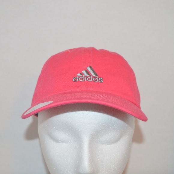 New Adidas Pink Workout Baseball Hat Cap OSFA - Picture 2 of 8